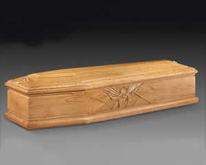 Cofano funebre in legno massello Gloria