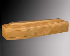 Cofano funebre in legno massello Madonna Coffin's
